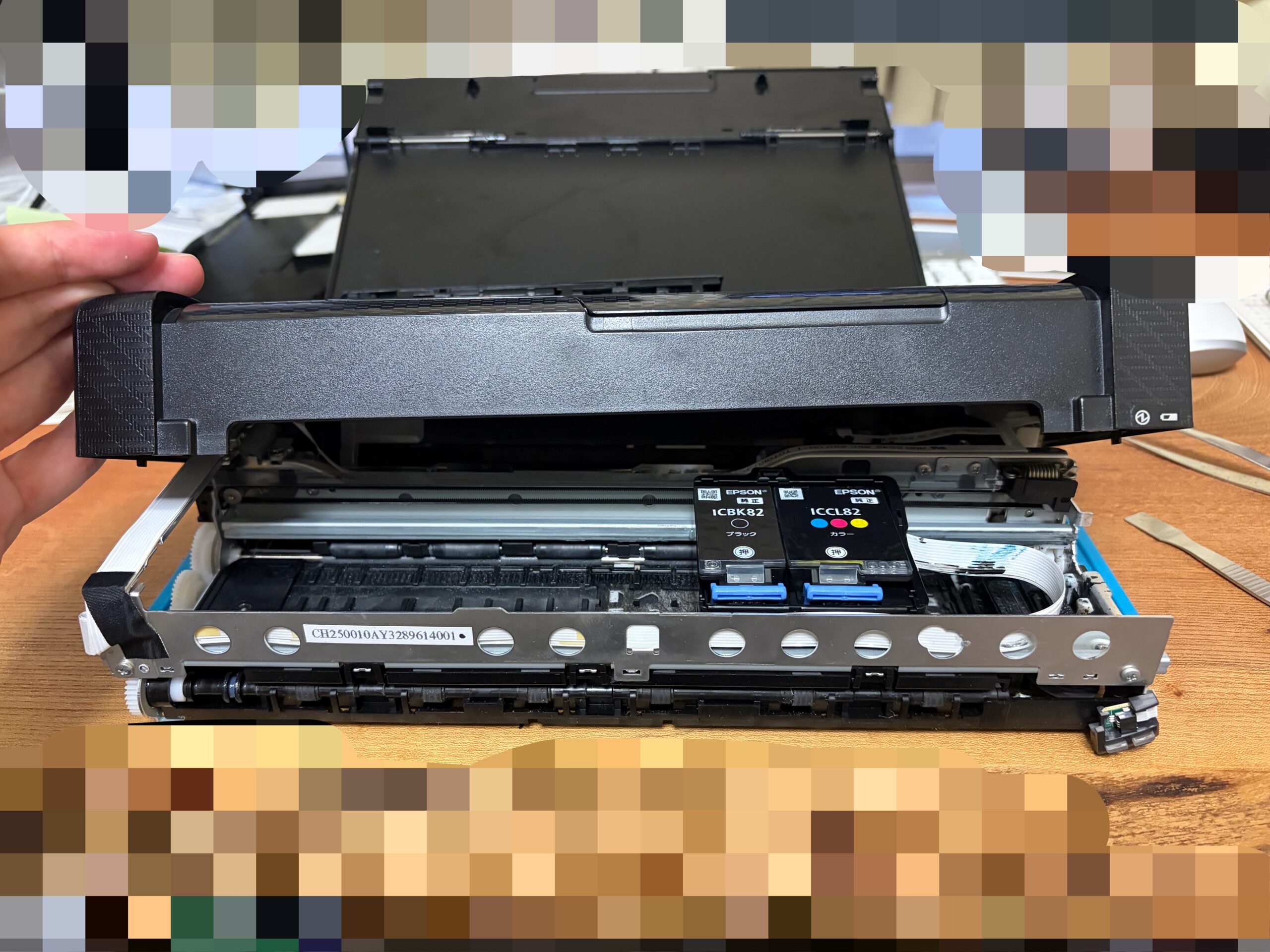修理]エプソン PX-S06B モバイルプリンターを分解 EPSON - 青い空と